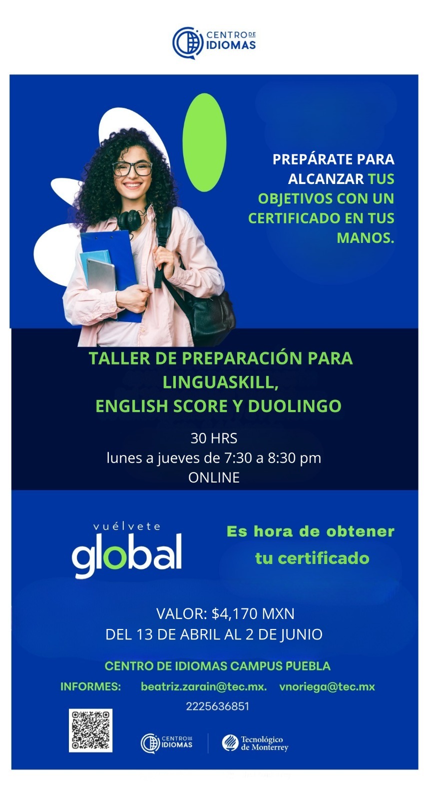 TALLER LINGUASKILL, ENGLISH SCORE, DUOLINGO