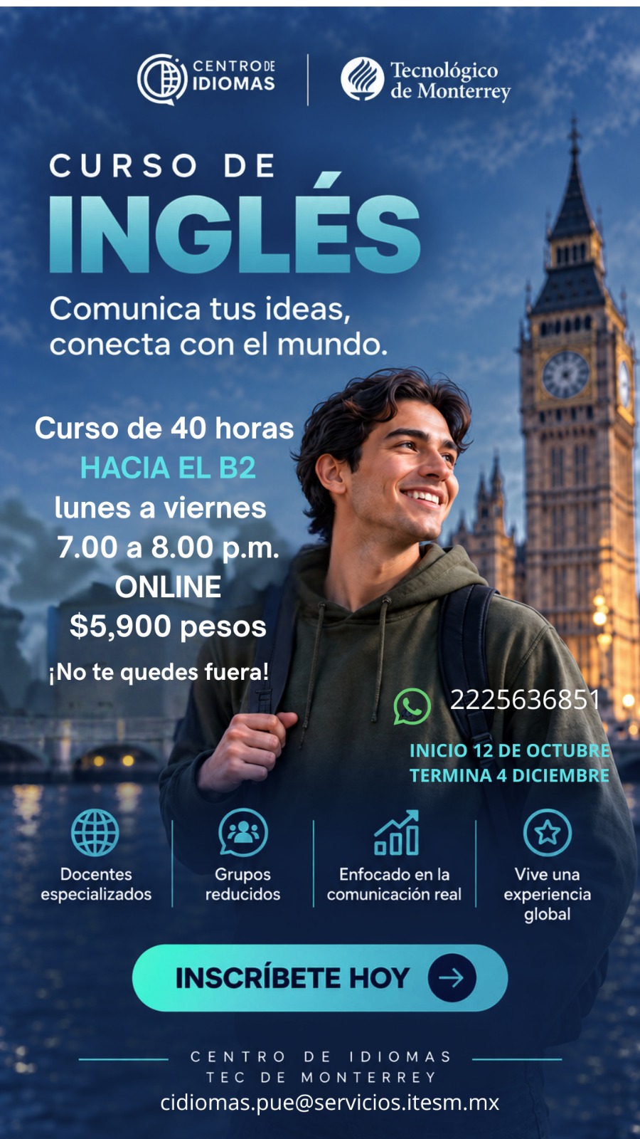 curso inglés 40 horas